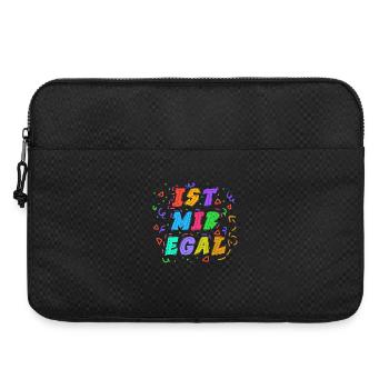 Ist Mir Egal Statement Gleichgültig Haltung - Laptoptasche 15" - Schwarz - Vorne