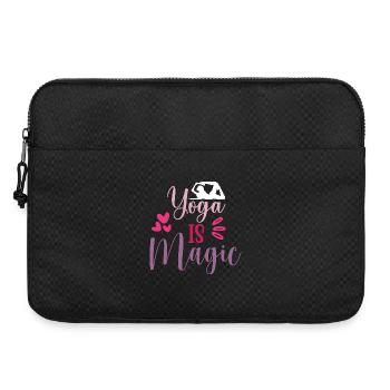 Yoga is Magic - Laptop bag 15" - black - Front