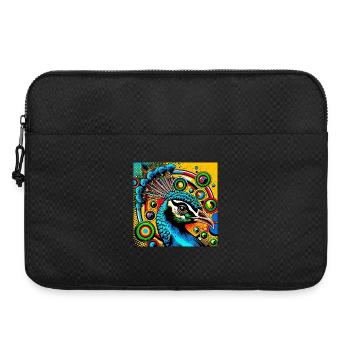 Peacock Pop Art - Laptop bag 15" - black - Front