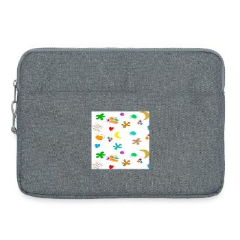 Modèle1 - Sacoche pour ordinateur portable 15 pouces - gris chiné - Devant