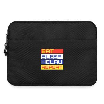 EAT SLEEP HELAU REPEAT Design - Laptoptasche 15" - Schwarz - Vorne