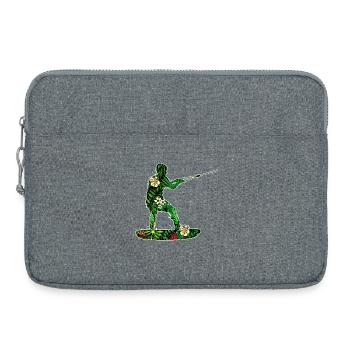 Surfing Wassersport Wakeboard Surfboard Wasserski - Laptoptasche 15" - Grau meliert - Vorne