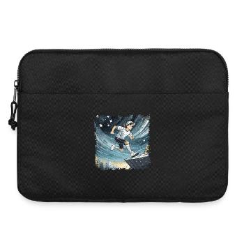 bande dessinée de garçon sportif - Sacoche pour ordinateur portable 15 pouces - noir - Devant