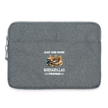 Encore une Quesadillas, c'est promis - Sacoche pour ordinateur portable 15 pouces - gris chiné - Devant