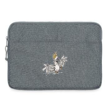 Papagei Haustier Tropisch Vogel Tier Zootiere - Laptoptasche 15" - Grau meliert - Vorne