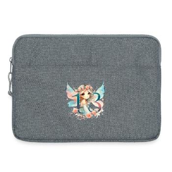13 Jahre Fee Elfe Geburtstag Geschenk - Laptoptasche 15" - Grau meliert - Vorne