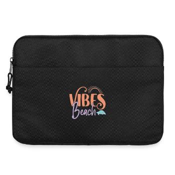Ambiance de plage - Sacoche pour ordinateur portable 15 pouces - noir - Devant