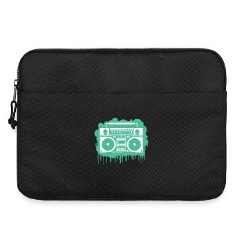 Cyan Ghettoblaster - Laptoptasche 15" - Schwarz - Vorne