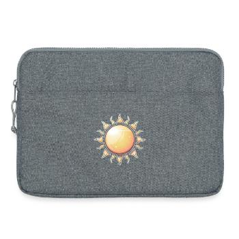 Strahlender Sonnenschliff Natur Design - Laptoptasche 15" - Grau meliert - Vorne
