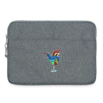 Amoureux Des Animaux, Animal De Compagnie, Perroquet, Animal, Oiseau, Zoo - Sacoche pour ordinateur portable 15 pouces - gris chiné - Devant