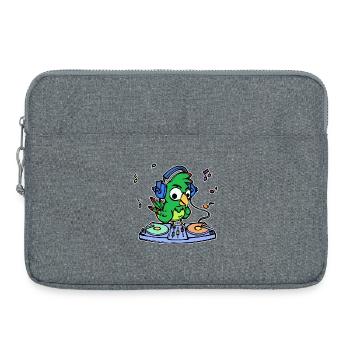 Papagei Vogel Tier Vogelliebhaber Tierliebhaber - Laptoptasche 15" - Grau meliert - Vorne