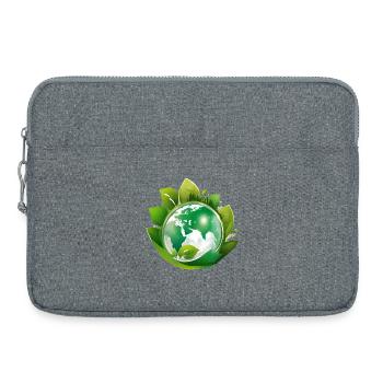 planète terre, mère nature - Sacoche pour ordinateur portable 15 pouces - gris chiné - Devant