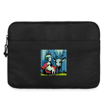 Psychedelic deer 01 - Laptop bag 15" - black - Front