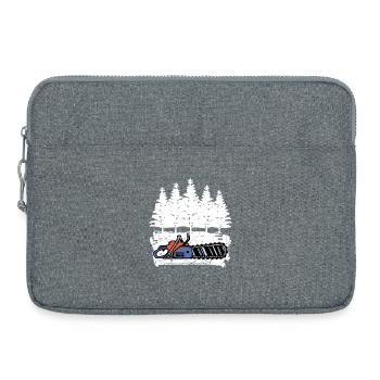 Forest, Wood, Sawdust, Tree, Forest, Forestry, Forestry - Laptop bag 15" - heather grey - Front