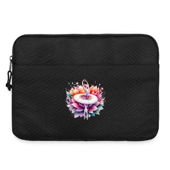Balletttänzerin mit Tutu - Laptoptasche 15" - Schwarz - Vorne