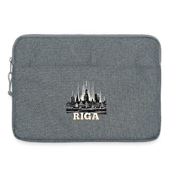Riga Hauptstadt Lettland Baltikum Geschenk - Laptoptasche 15" - Grau meliert - Vorne