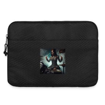 Female Drummer - Laptop bag 15" - black - Front