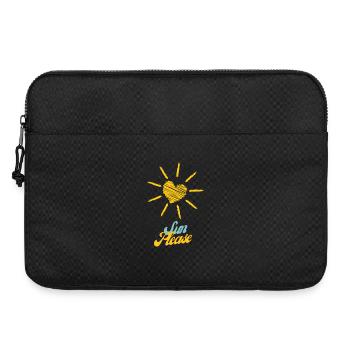 Sonniges Herz: Bitte, Sonne Scheine - Laptoptasche 15" - Schwarz - Vorne