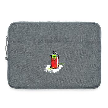 Kunst Strassenkunst Sprayer Graffiti Spraydose - Laptoptasche 15" - Grau meliert - Vorne
