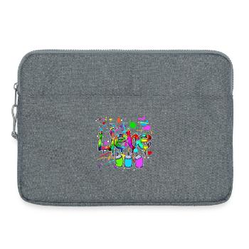 Spraydose Strassenkunst Wildstyle Graffite Sprayer - Laptoptasche 15" - Grau meliert - Vorne