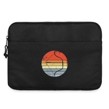 Bow and Arrow Vintage Look - Laptop bag 15" - black - Front