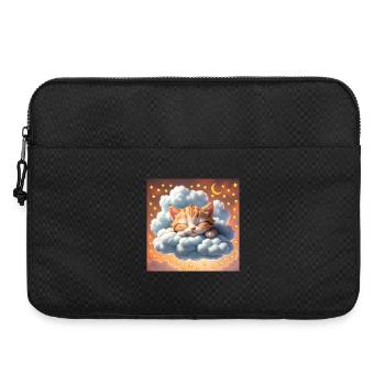 sleeping cat - Laptop bag 15" - black - Front