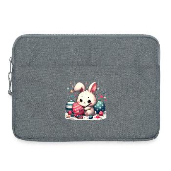 Schönes Osterfest - Laptoptasche 15" - Grau meliert - Vorne