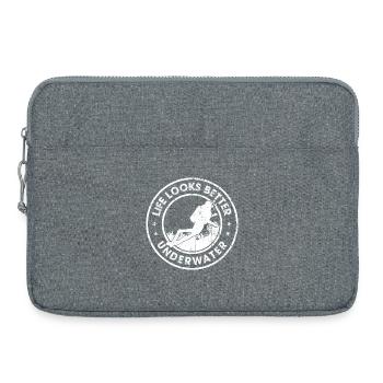 Life Looks Better Underwater - Laptop bag 15" - heather grey - Front