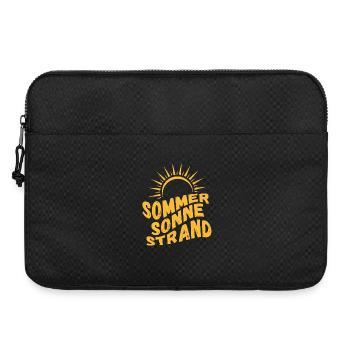 Sommer Sonne Strand und Meer - Laptoptasche 15" - Schwarz - Vorne