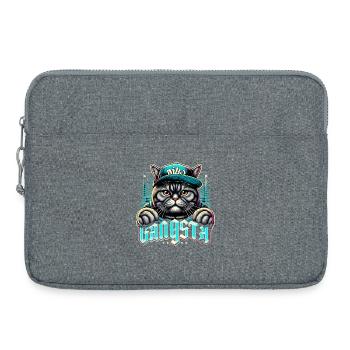 BKH British Shorthair Cat Tabby Gangsta Gangs - Sacoche pour ordinateur portable 15 pouces - gris chiné - Devant