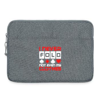 Win Casino Déclaration du joueur professionnel Poker - Sacoche pour ordinateur portable 15 pouces - gris chiné - Devant