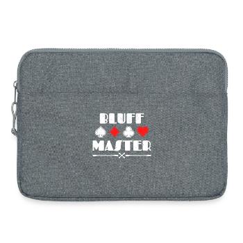 Déclaration du casino de jeu Poker Bluff Joueur professionnel - Sacoche pour ordinateur portable 15 pouces - gris chiné - Devant