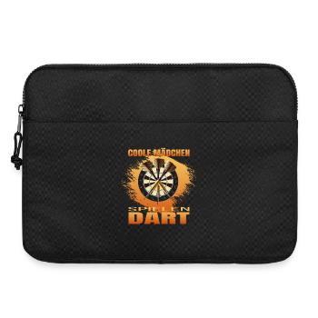 Coole Mädchen spielen Dart - Laptoptasche 15" - Schwarz - Vorne
