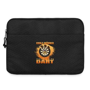 Coole Männer spielen Dart - Laptoptasche 15" - Schwarz - Vorne
