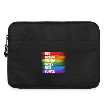 Art à rayures aux couleurs arc-en-ciel - Sacoche pour ordinateur portable 15 pouces - noir - Devant
