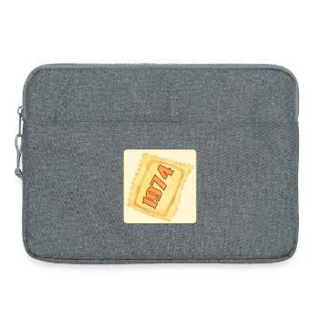 52. GEBURTSTAG 1974 PASTA - Laptoptasche 15" - Grau meliert - Vorne