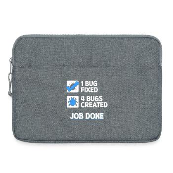 Correction de bugs Bugs de développeur Déclaration de code Informatique - Sacoche pour ordinateur portable 15 pouces - gris chiné - Devant