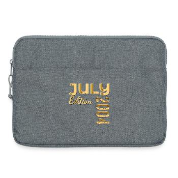 22e anniversaire juillet 2004 - Sacoche pour ordinateur portable 15 pouces - gris chiné - Devant