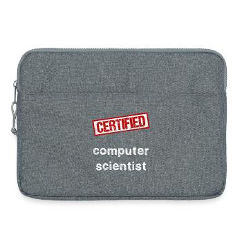Informatiker - Laptoptasche 15" - Grau meliert - Vorne