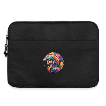Farbenreiche Spirale Schlange - Laptoptasche 15" - Schwarz - Vorne