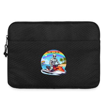 ExtraterrestreJet Ski sur la plage - Sacoche pour ordinateur portable 15 pouces - noir - Devant