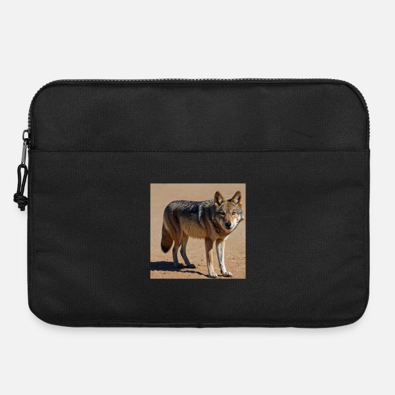 Loup ibérique - Sacoche pour ordinateur portable 15 pouces - noir