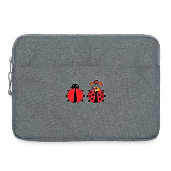 Bugs Bugfixing Debug Developer Computergeek - Laptop bag 15" - heather grey - Front