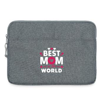 Meilleure maman du monde - Sacoche pour ordinateur portable 15 pouces - gris chiné - Devant