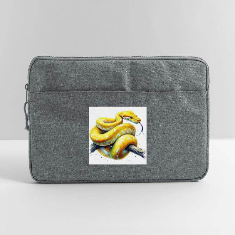 Yellow python Laptop bag 15"