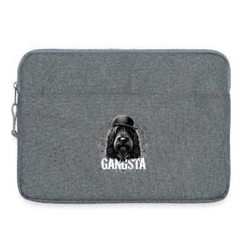 Cadeau Schapendoes Gangsta Gangster Cool Dog - Sacoche pour ordinateur portable 15 pouces - gris chiné - Devant