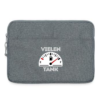 Refueling Gasoline Electric Energy Diesel Fuel Pump - Laptop bag 15" - heather grey - Front