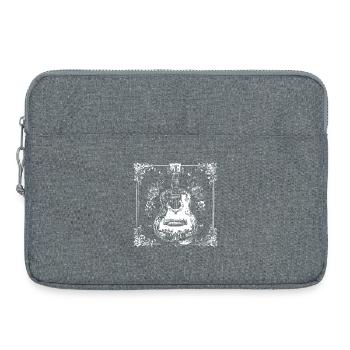 Ukulélé Dessin animé - Sacoche pour ordinateur portable 15 pouces - gris chiné - Devant
