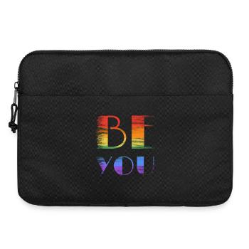Be You Regenbogen Pinselkunst - Laptoptasche 15" - Schwarz - Vorne