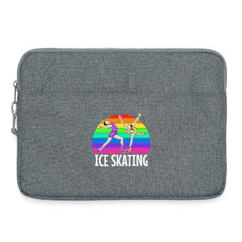 Ice skating Ice hockey Snowboard Winter sports Ice - Laptop bag 15" - heather grey - Front